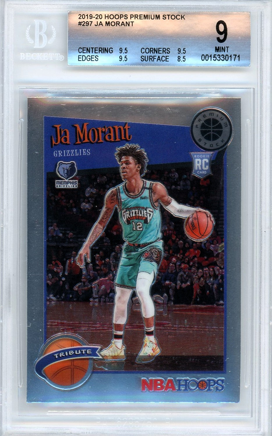 2019/20 Hoops Premium Stock #297 Ja Morant