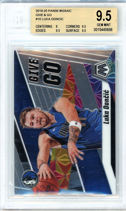 2019/20 Panini Mosaic Give & Go #10 Luka Doncic