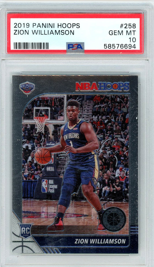 2019/20 Panini Hoops Premium Stock #258 Zion Williamson