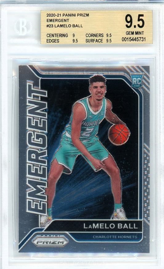 2020/21 Panini Prizm Emergent #21 Lamelo Ball