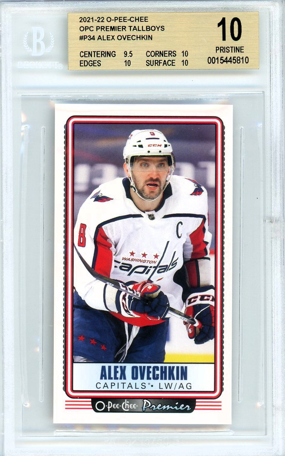 2021/22 O-pee-chee Opc Premier Tallboys #P34 Alex Ovechkin-POP 1