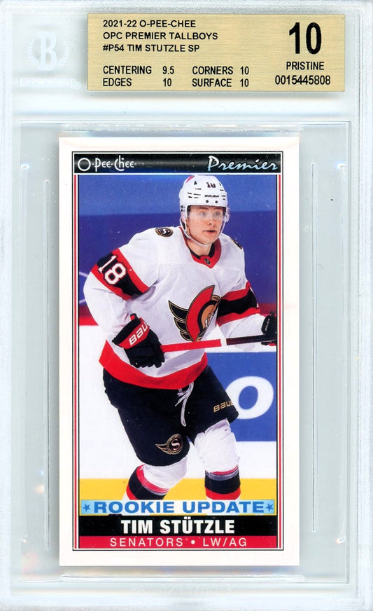 2021/22 O-Pee-Chee OPC Premier Tallboys #P54 Tim Stutzle POP 1