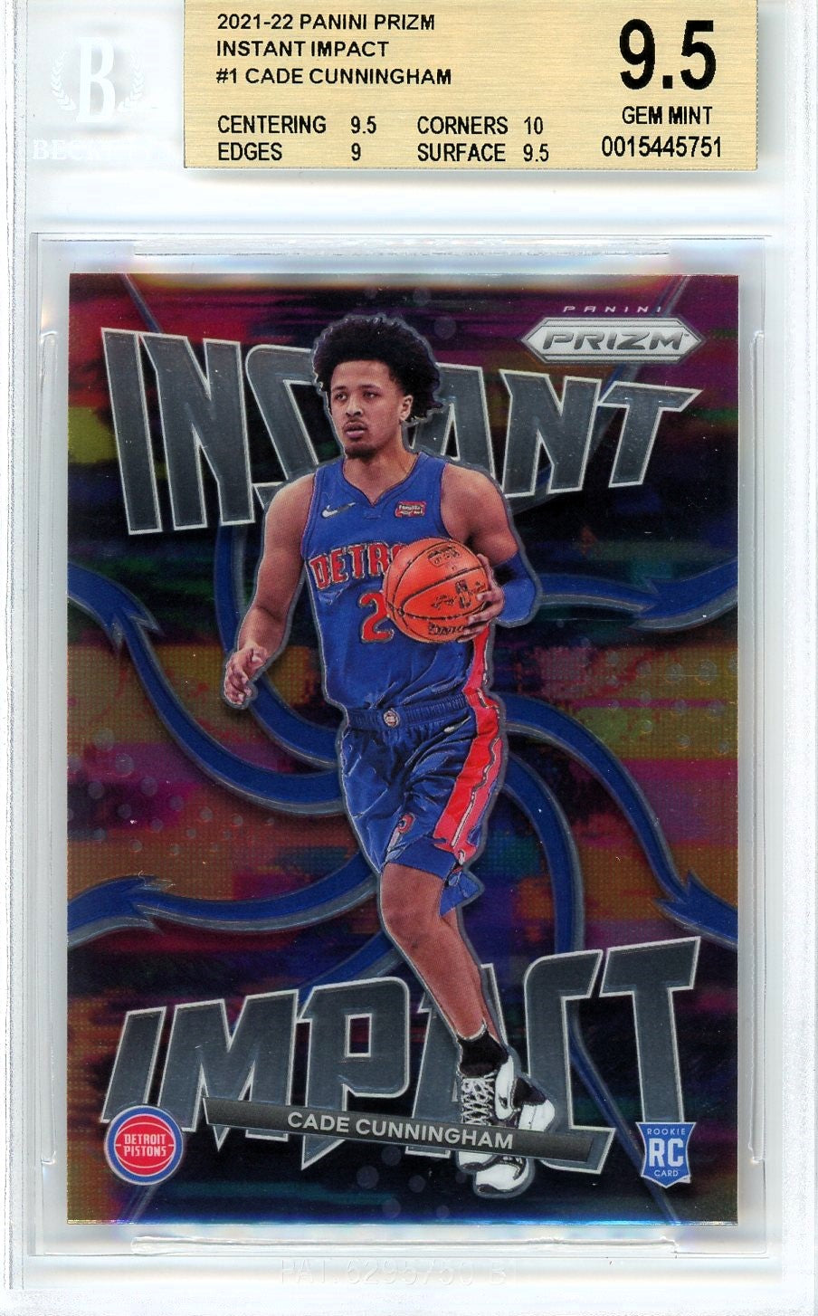 2021/22 Panini Prizm Instant Impact #1 Cade Cunningham