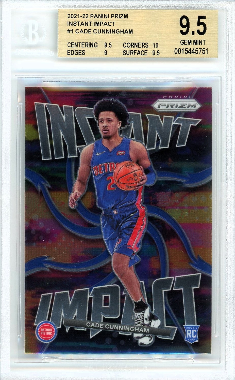 2021-22 PANINI PRIZM INSTANT IMPACT #1 CADE CUNNINGHAM