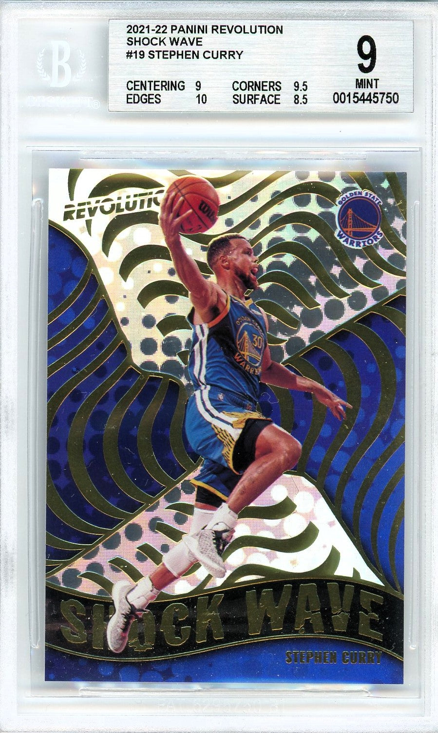 2021/22 Panini Revolution Shock Wave #19 Stephen Curry-POP 1