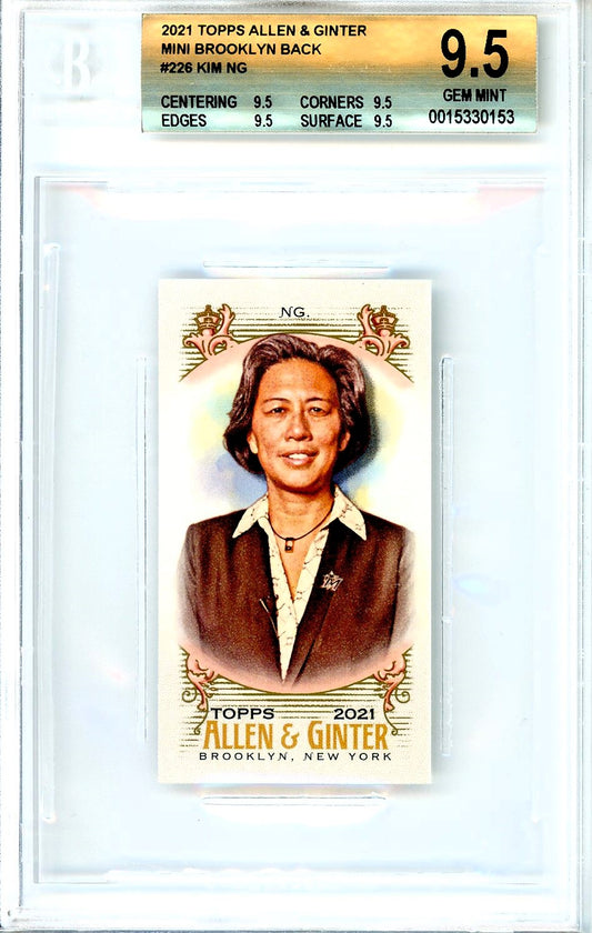 2021 Topps Allen & Ginter Mini Brooklyn Back #225 Kim NG POP 1