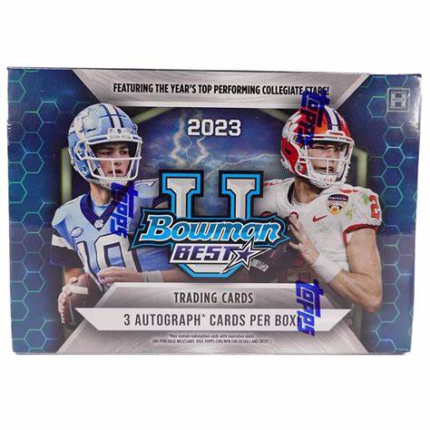 2023 Bowman University Best Football Breakers Delight Box Case(10)