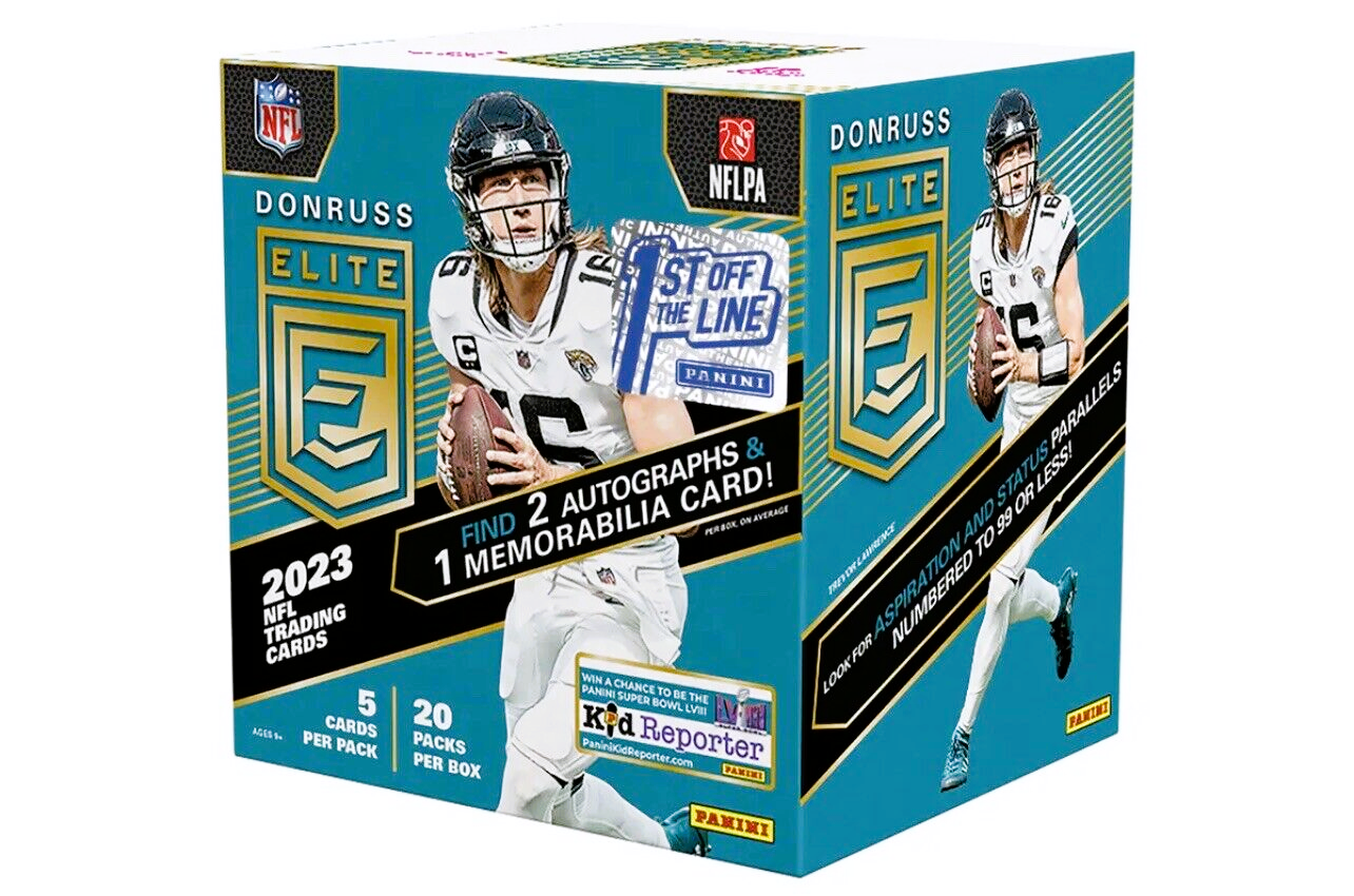 2023 Panini Donruss Elite Football 1st Off The Line Hobby Box