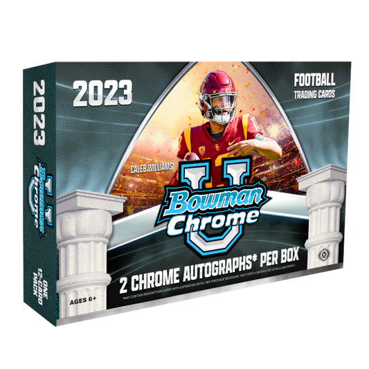 2023 Bowman Chrome University Football Breakers Delight Box