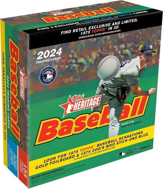 2024 Topps Heritage Baseball Mega Box Case(20)