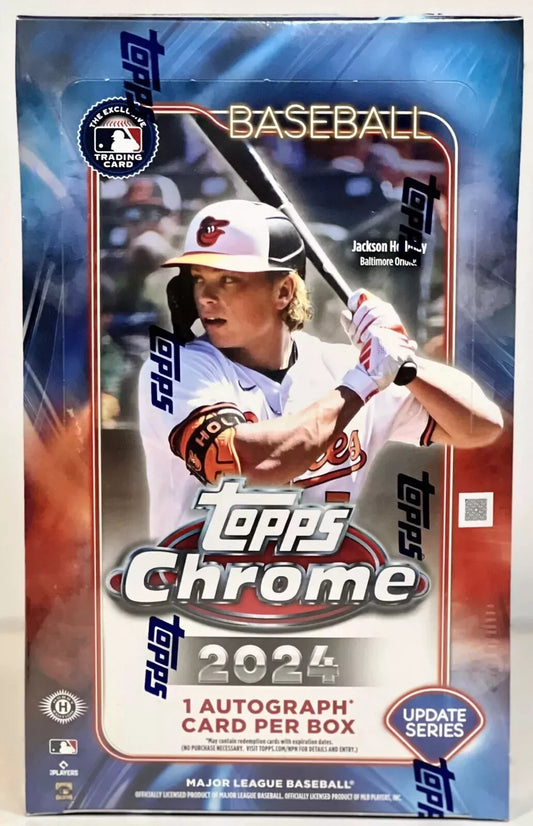 2024 Topps Chrome Update Series Baseball Hobby 6 Box Case