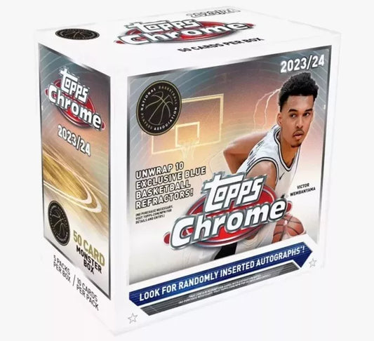 2023/24 Topps Chrome Basketball Monster Box Case(20)