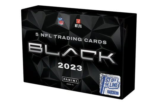 2023 Panini Black Football 1st Off The Line Hobby Box