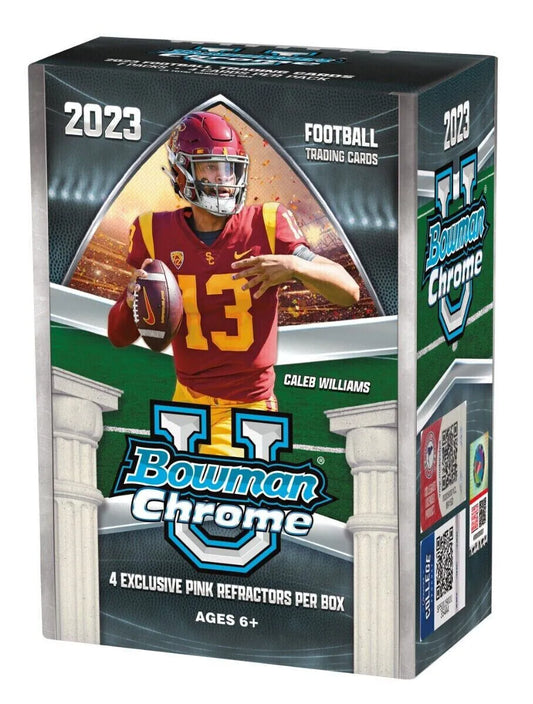 2023 Bowman University Chrome Football 7-Pack Blaster Box Case(40)