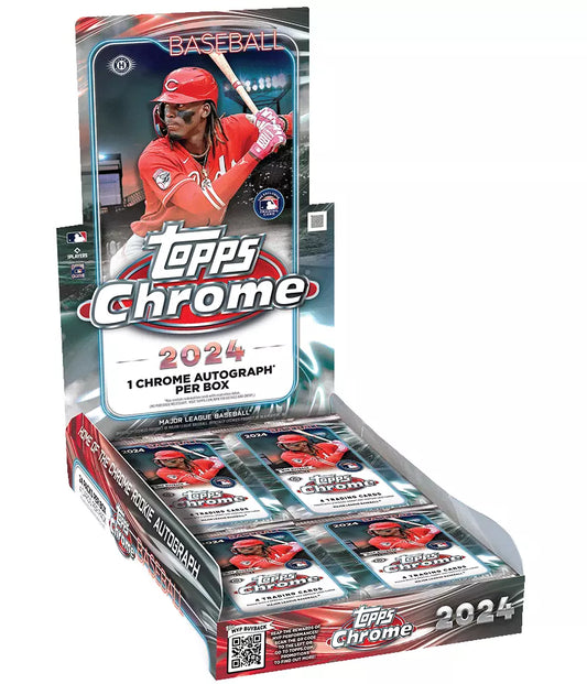 2024 Topps Chrome Baseball Hobby Box Case(12)