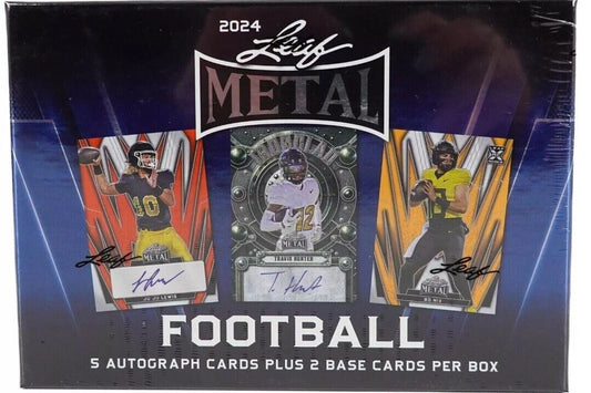 2024 Leaf Metal Football Hobby Box Case(12)