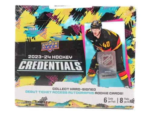 2023/24 Upper Deck Credentials Hockey Hobby Box Case(20)