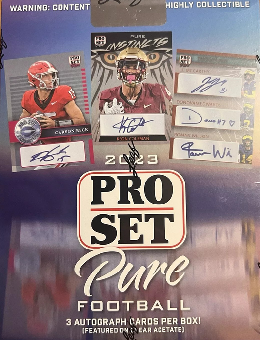 2023 Pro Set Pure Football Box